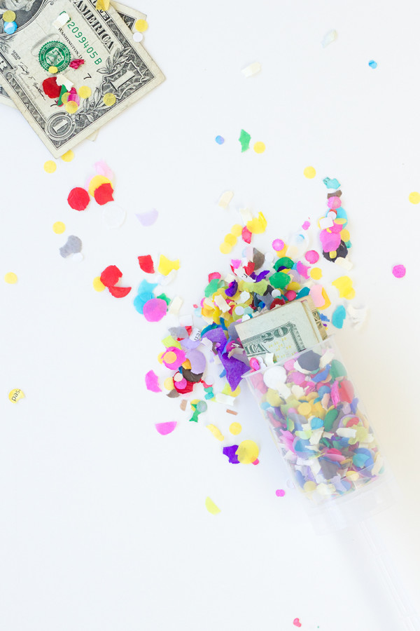 DIY Surprise Money Confetti Popper