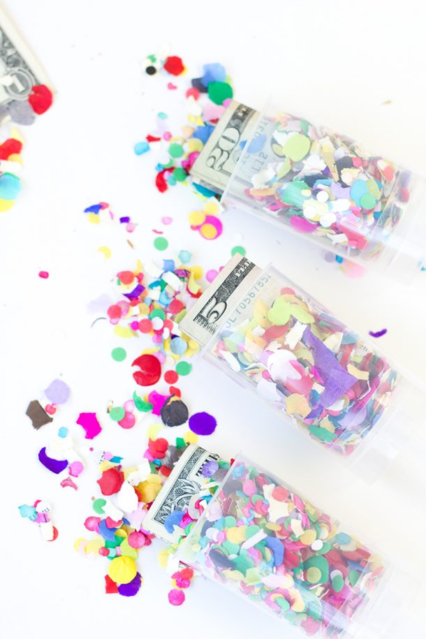 DIY Surprise Money Confetti Poppers