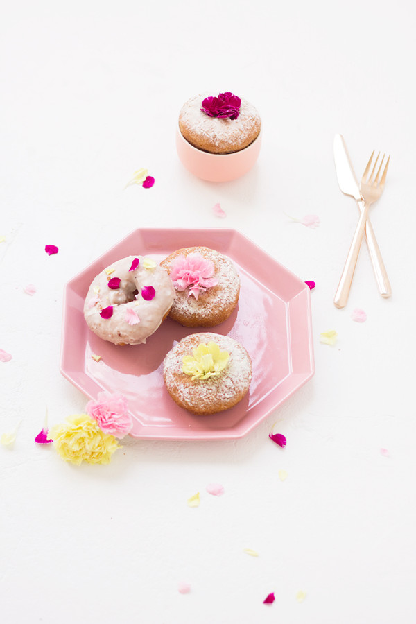 Edible Flower Donuts