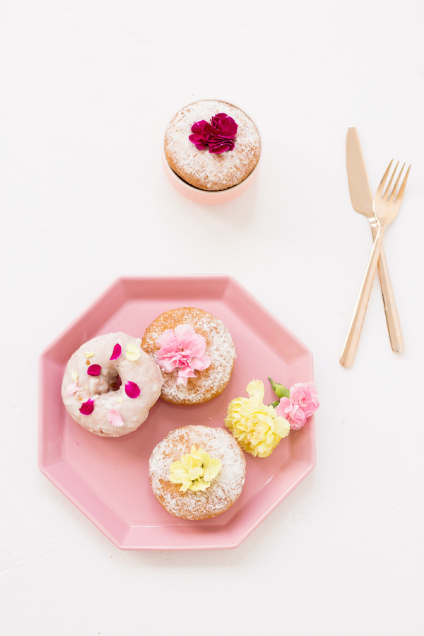 Edible Flower Donuts