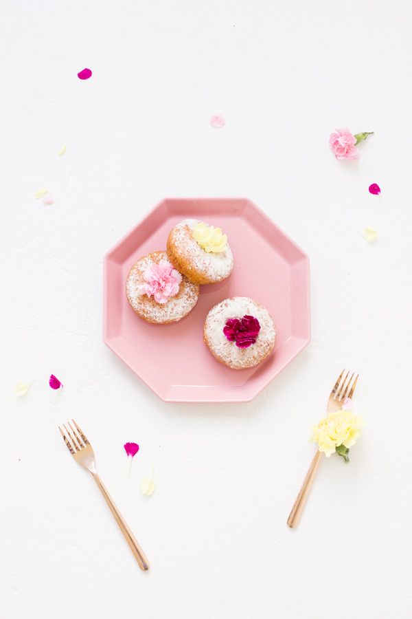 Edible Flower Donuts