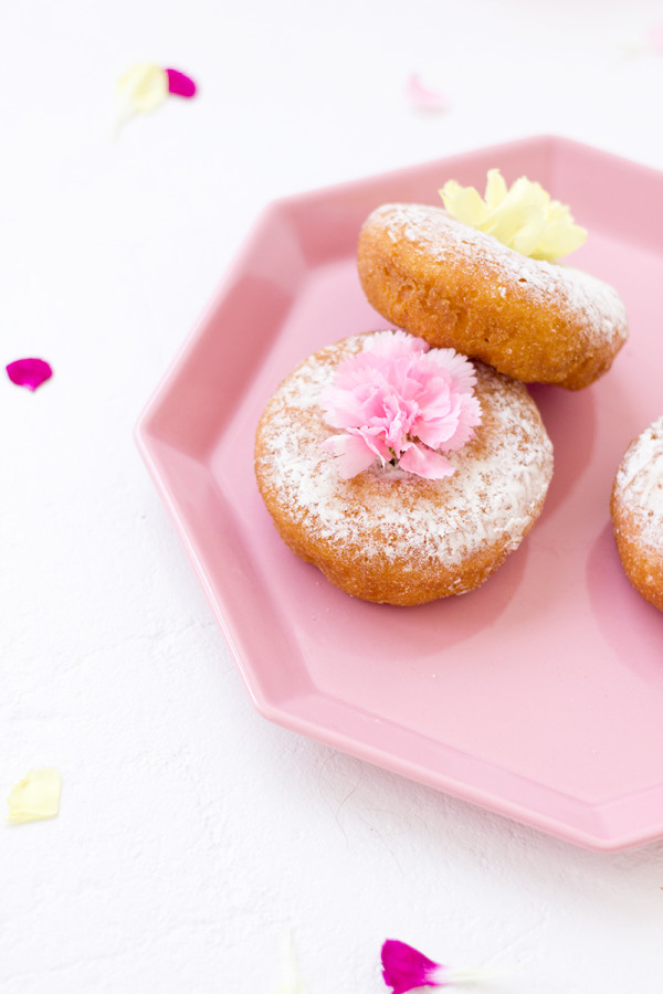 Edible Flower Donuts
