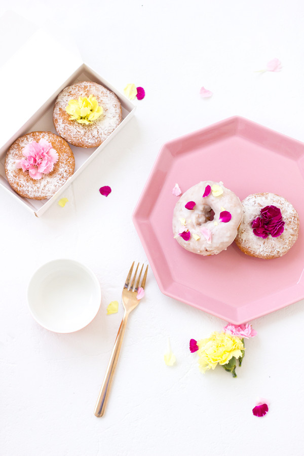 Edible Flower Donuts