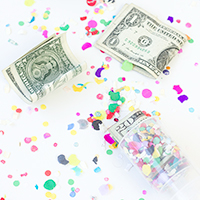 DIY Surprise Money Confetti Poppers