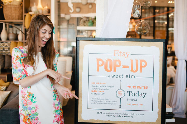 Etsy Pop-Up at West Elm LA with Studio DIY