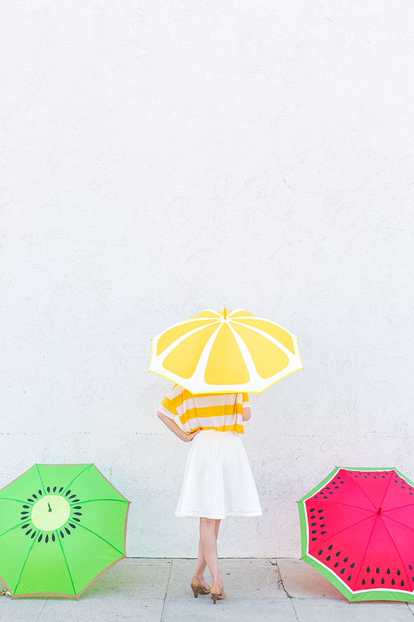 DIY Fruit Slice Umbrellas