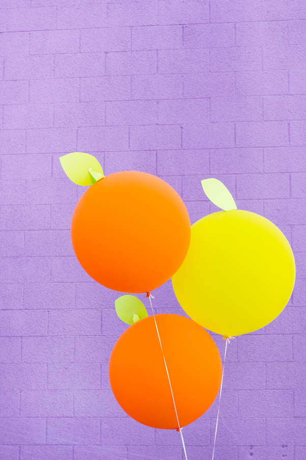 DIY Giant Citrus Balloons