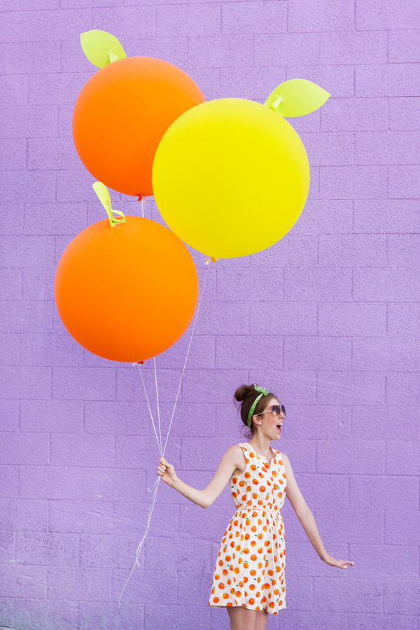 DIY Giant Citrus Balloons