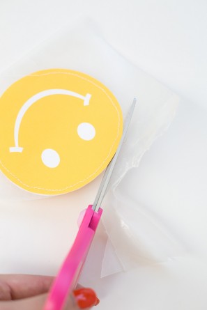 DIY Smiley Face Favor Pouches