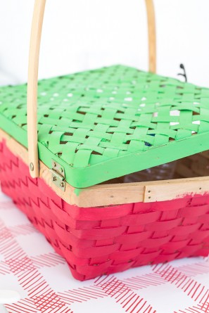 DIY Watermelon Picnic Basket