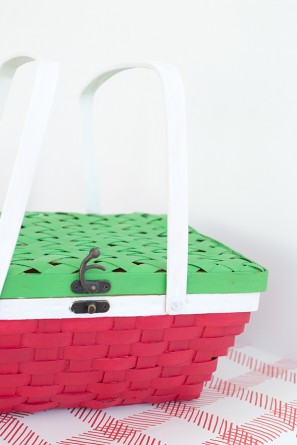 DIY Watermelon Picnic Basket