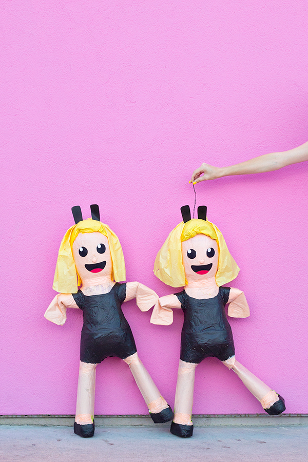 DIY Dancing Girls Emoji Piñata