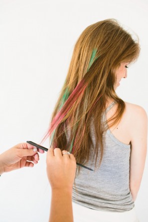 DIY Hair Chalk for Brunettes