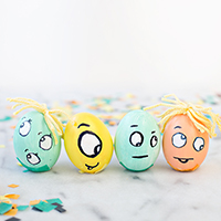 DIY Monster Confetti Eggs