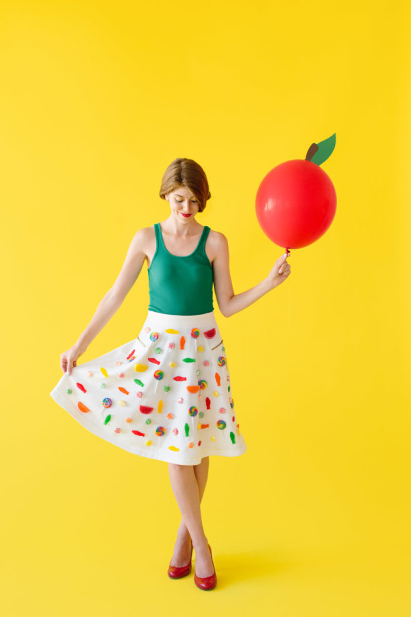 DIY Candy Apple Costume