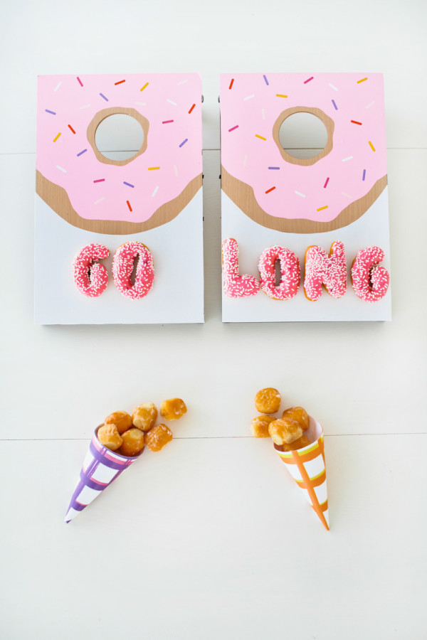 DIY Donut Tabletop Cornhole