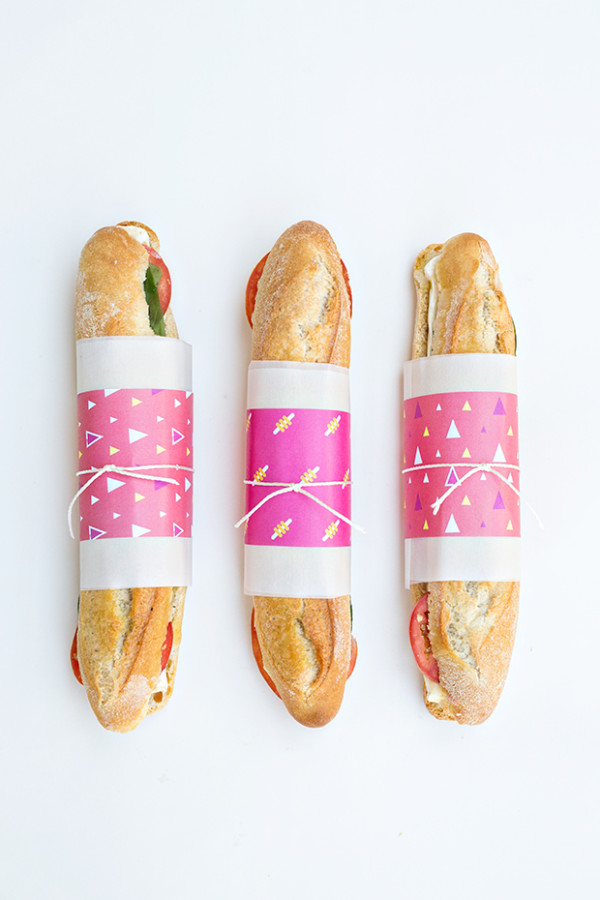 Free Printable Sandwich Wraps