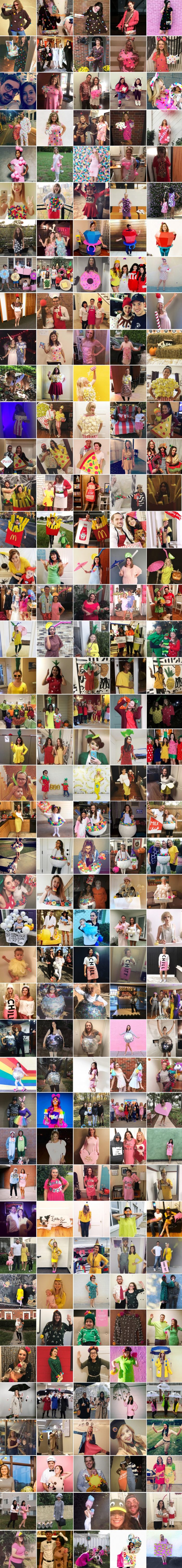 collage of people in costumes