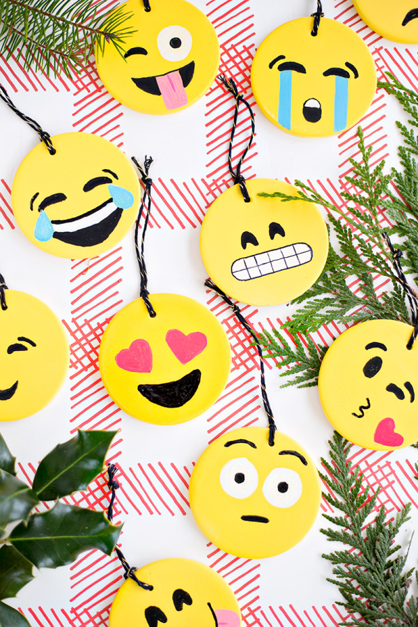 Emoji ornaments 