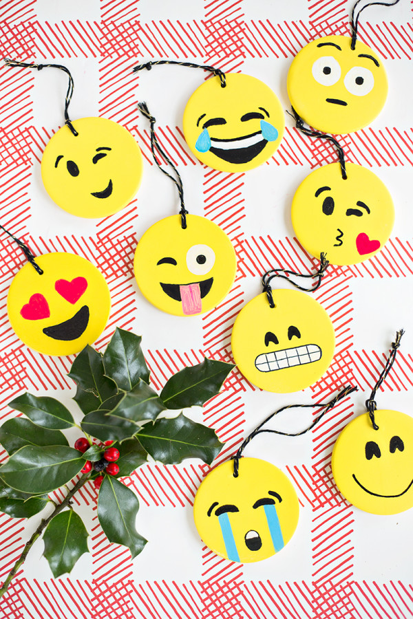Emoji ornaments 
