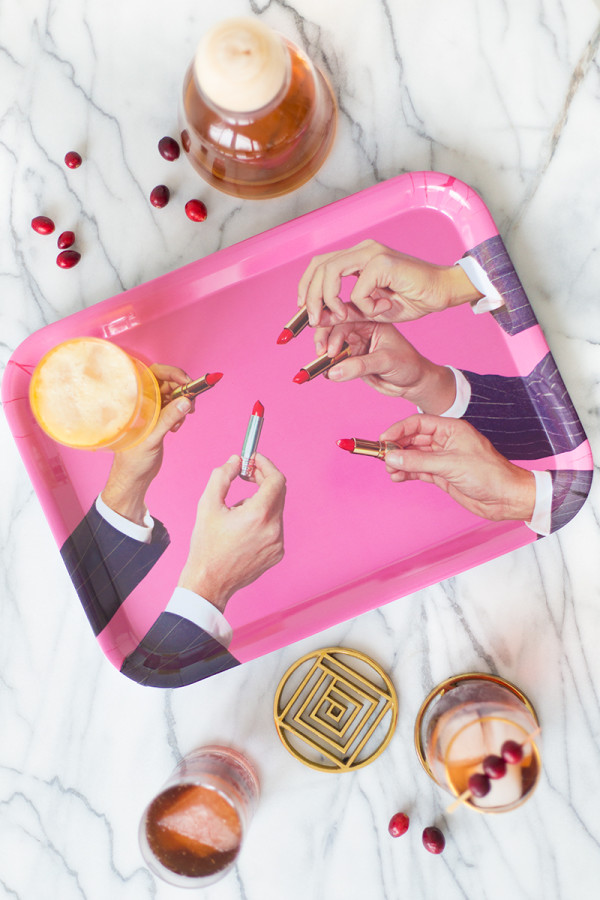 Lipstick Cocktail Tray