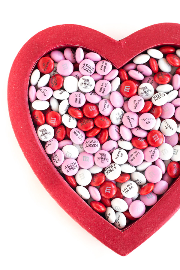 Custom M&Ms for Valentine's Day