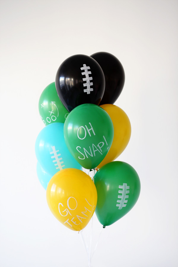 Colorful balloons with words on it