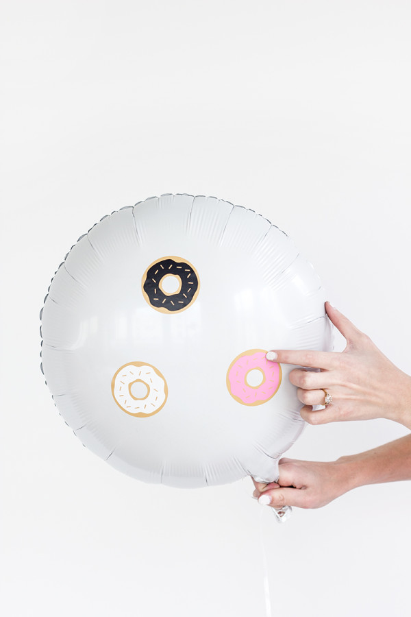 DIY Donut Balloon Stickers