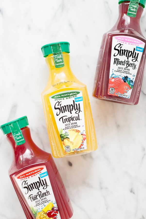 Fruit punch bottles 