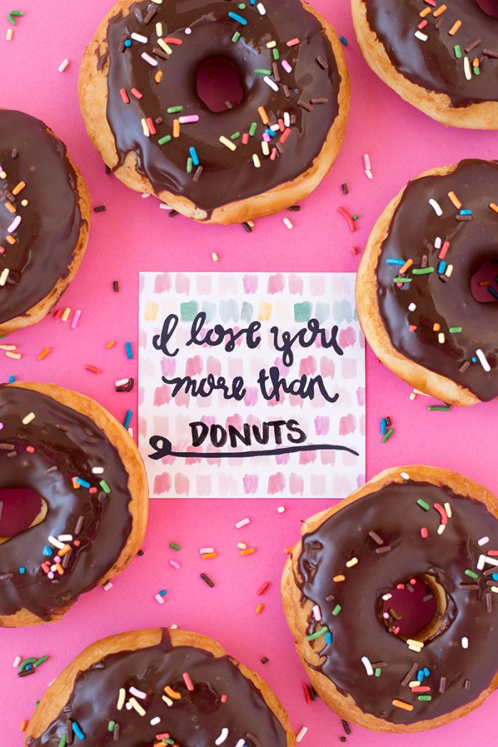 I Love You More Than Donuts (Free Printable!)