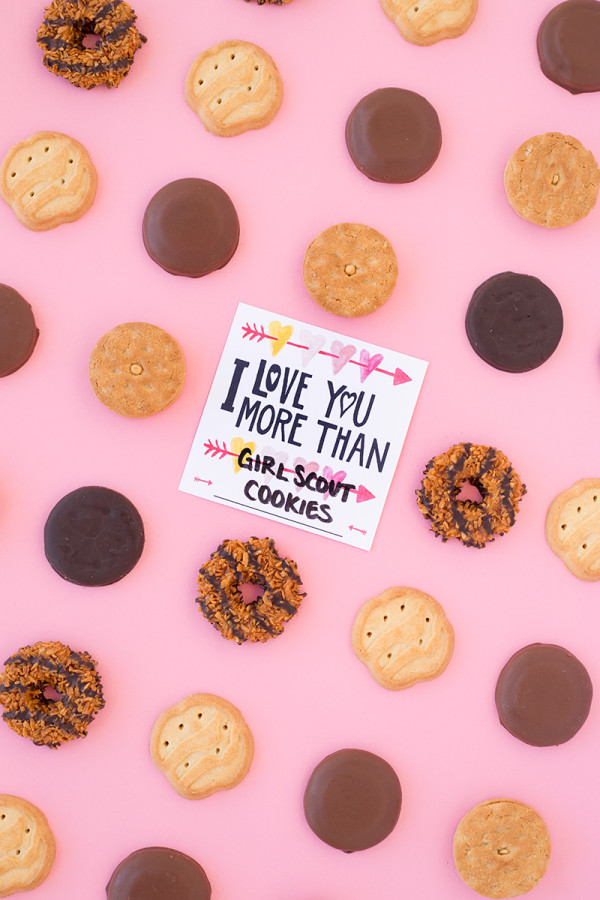 I Love You More Than Girl Scout Cookies (Free Printable!)