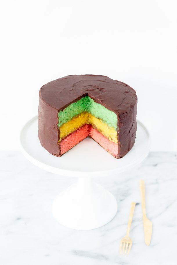 It's Tradition! Italian Rainbow Cookie Cake
