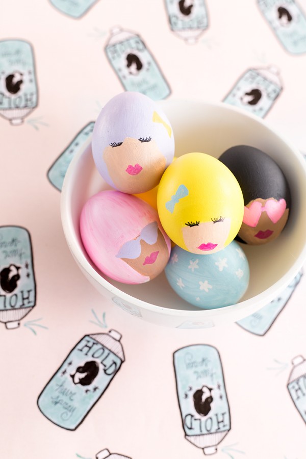 DIY Bouffant Easter Eggs