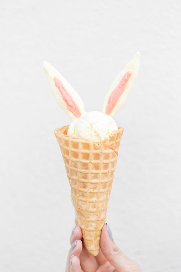 Bunny Ear Ice Cream Cones