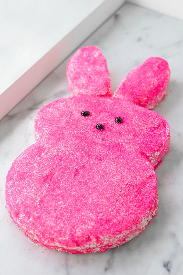 Hot pink bunny cake