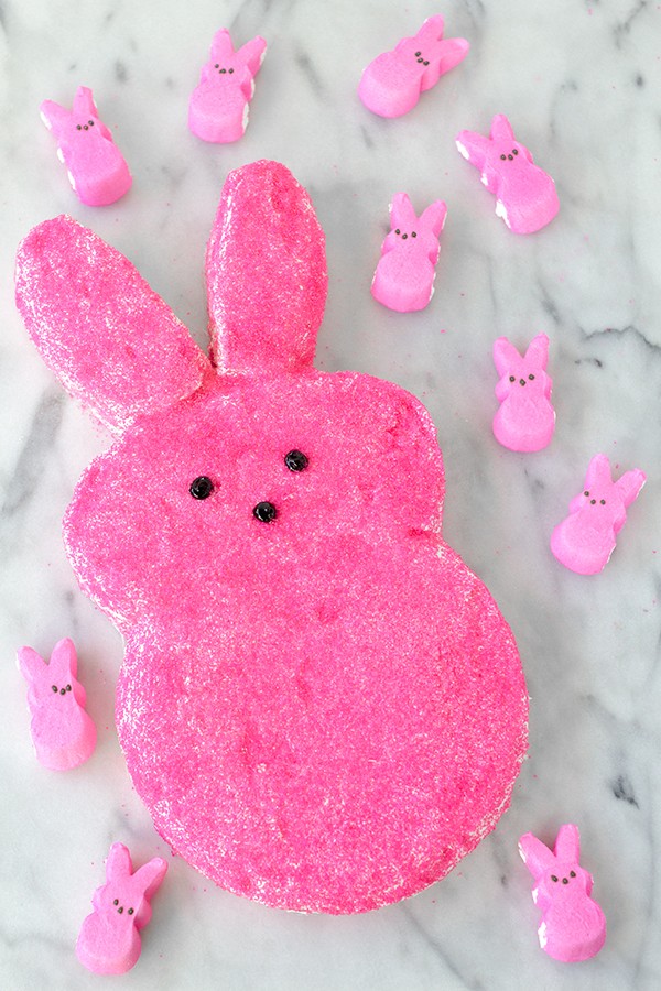 Hot pink bunny cake