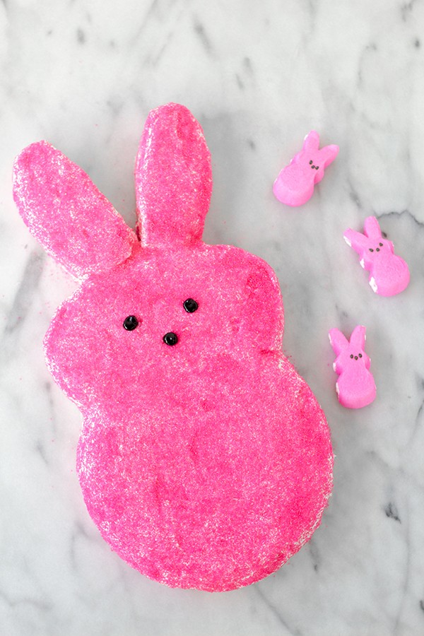 Hot pink easter peep cake