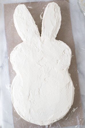 Bunny with frosting on it 