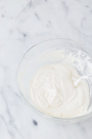 Frosting in a bowl