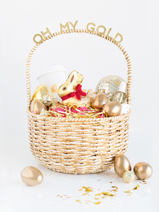 Oh My Gold! Easter Basket for Your Gal Pals
