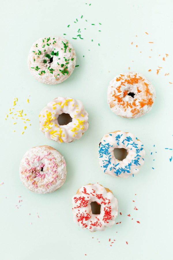 Rainbow Sprinkle Donuts