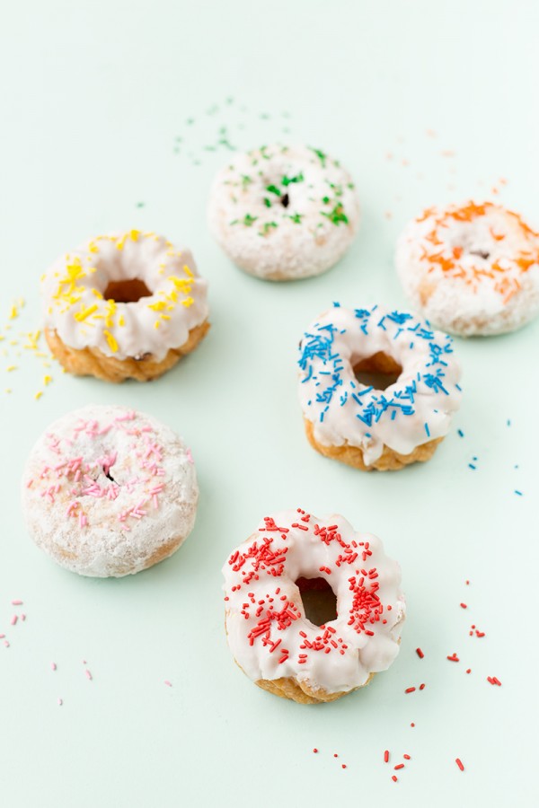 Rainbow Sprinkle Donuts