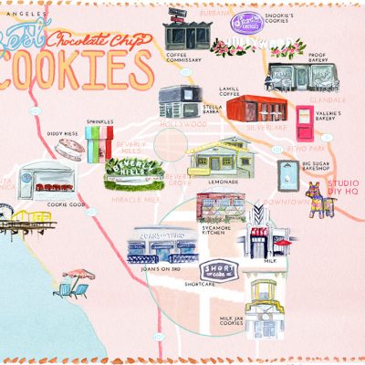 Los Angeles cookie map