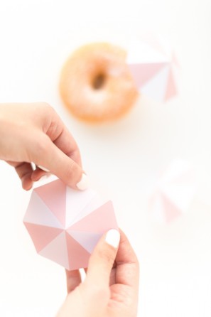 DIY Pink Umbrella Donuts
