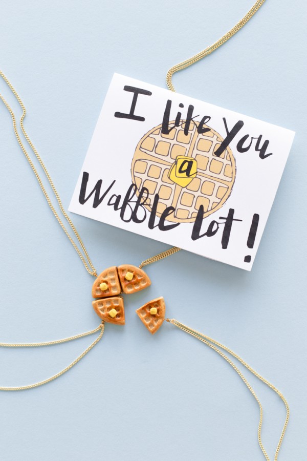 DIY Waffle Friendship Necklaces