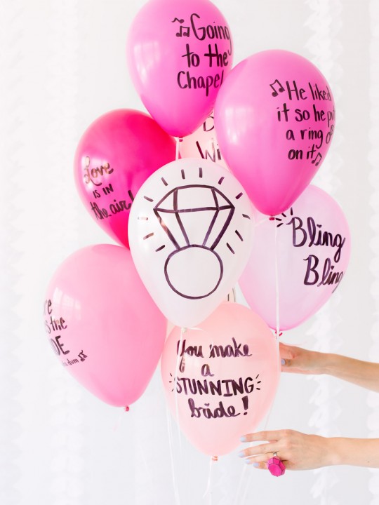 DIY Balloon Wishes for the Bride-to-Be