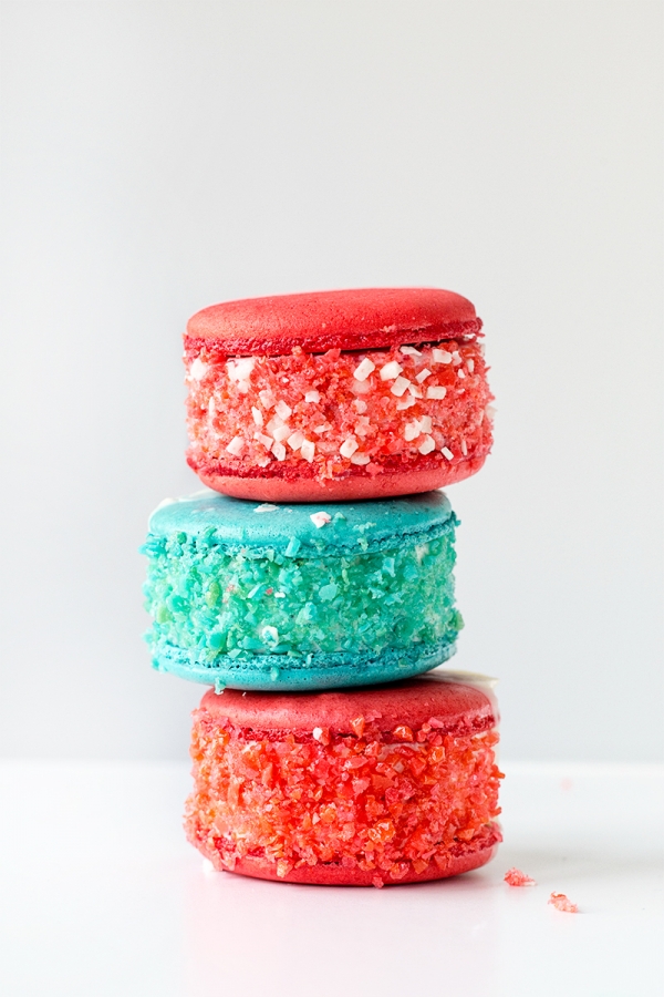 Colorful ice cream sandwiches