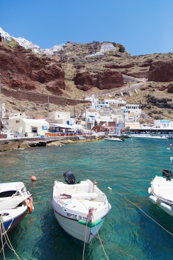 Boats and buildings on the coast