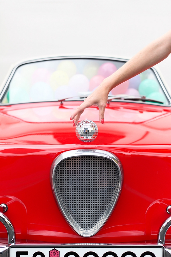 DIY Disco Ball Hood Ornament