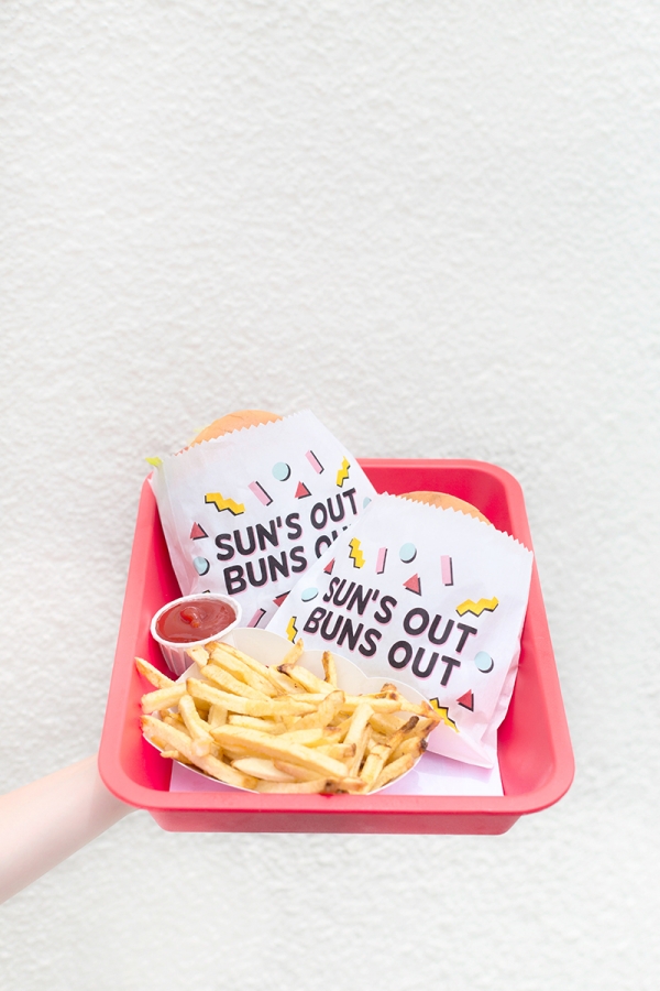 Sun's Out Buns Out! Burger Printables